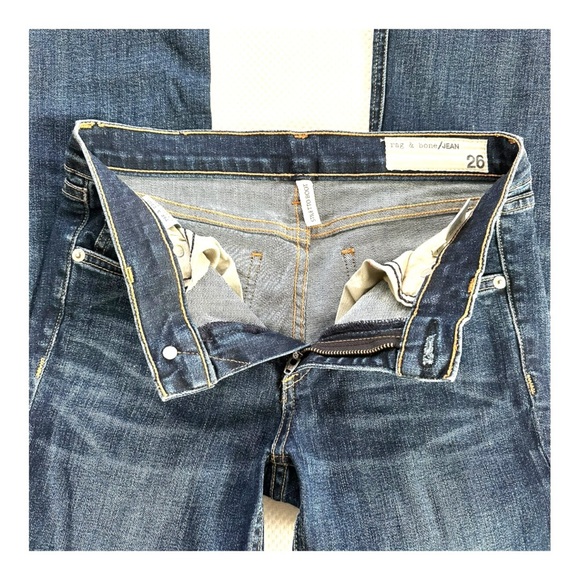 RAG & BONE | Stiletto Bootcut Jean in Wonderland Dark Wash Size 26 - Picture 6 of 12